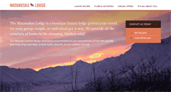 Desktop Screenshot of matanuskalodge.com